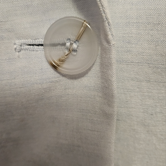 Sky blue Linen blazer and pantsuit set by Planet - Picture 8 of 8